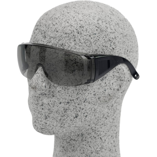 Очки защитные CHAMPION с дужками дымчатые   C1007