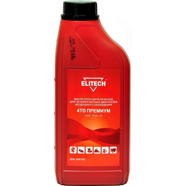Масло ELITECH 4-х тактное полусинтетика 1 л