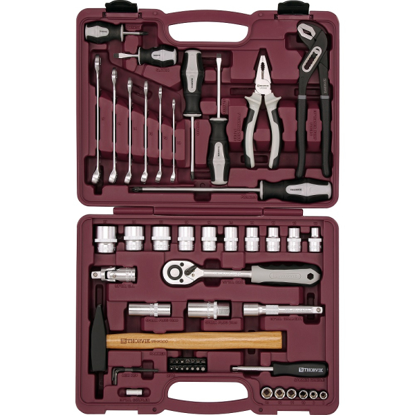 Набор инструмента универсальный THORVIK 1/4", 1/2"DR, 56 предметов   TS056 (UTS0056)