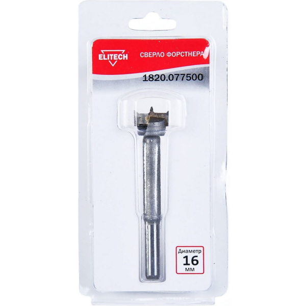 Сверло Форстнера ELITECH 16мм   1820.077500