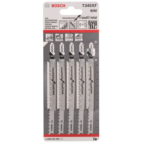 Пилочки BOSCH  T 345  XF     2.608.634.994