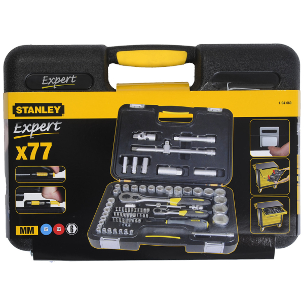 Набор торцевых головок 1/2'' STANLEY EXPERT 72 шт.     1-94-670