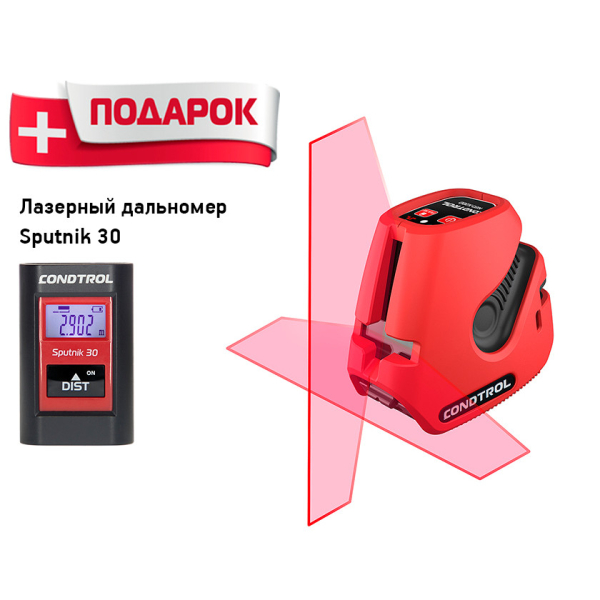 Лазерный уровень CONDTROL NEO X 200 + Измеритель длины Sputnik 30   1-2-215