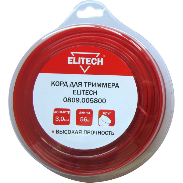 Леска ELITECH 3,0*56 м (круг)