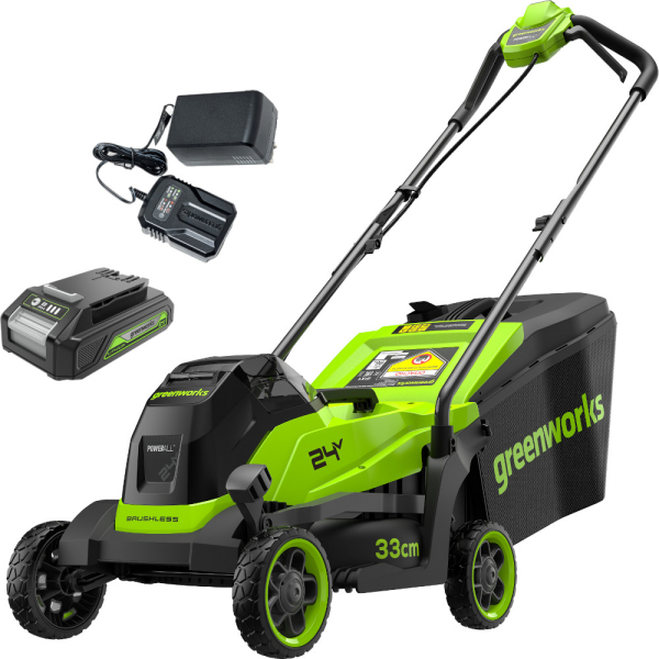 Газонокосилка GREENWORKS GD24LM331 24V аккумуляторная   2520607UA