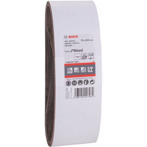 Шкурка BOSCH 75*533   Р-120 (уп. 10шт)   2.608.607.259