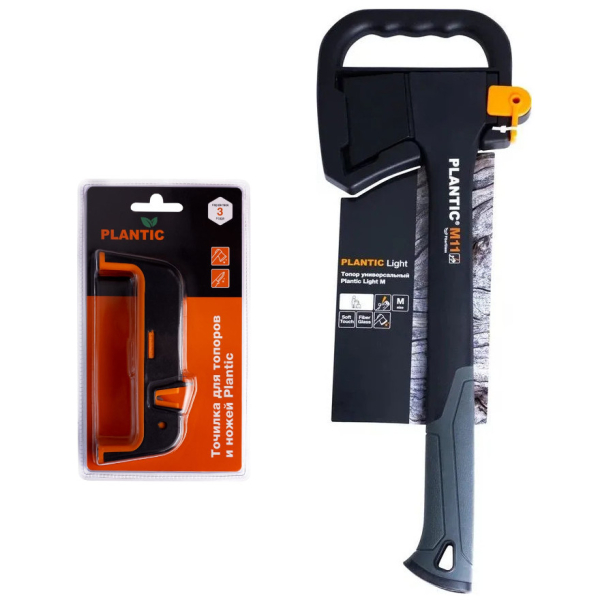 Промонабор топор Plantic Light M11 + Точилка для топоров и ножей Plantic   27462-02