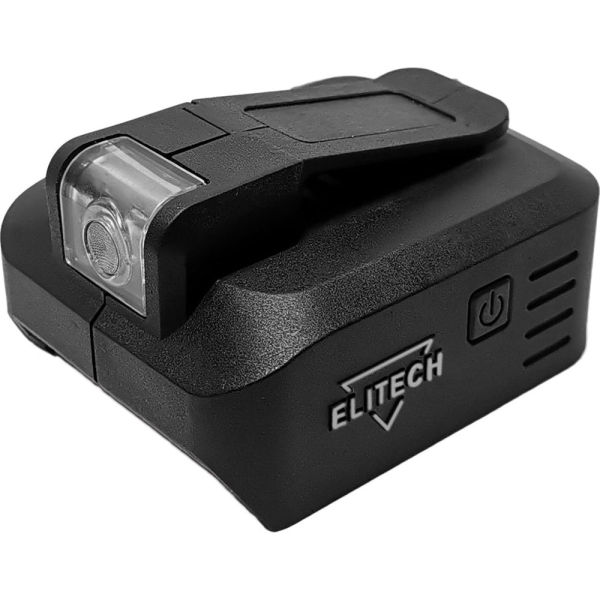 Адаптер-фонарь ELITECH USB для аккумулятора   1820.120700
