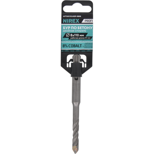 Бур NIREX Profi SDS+ 8*110 NDP-0800