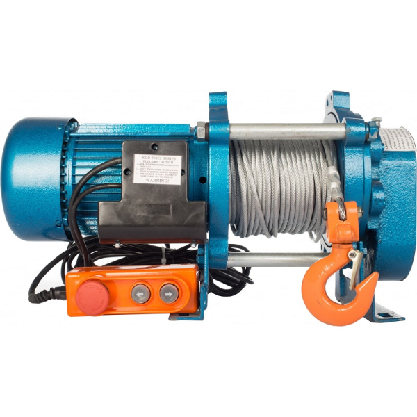 Лебедка электрическая TOR ЛЭК-500 E21 (KCD) 500 кг 220 В с канатом 70 м    1002132