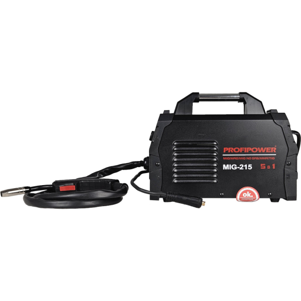 Сварочный аппарат PROFIPOWER MIG-215 5 в 1 (MIG/MAG/MIG NO GAS/ММА/TIG)   E0257