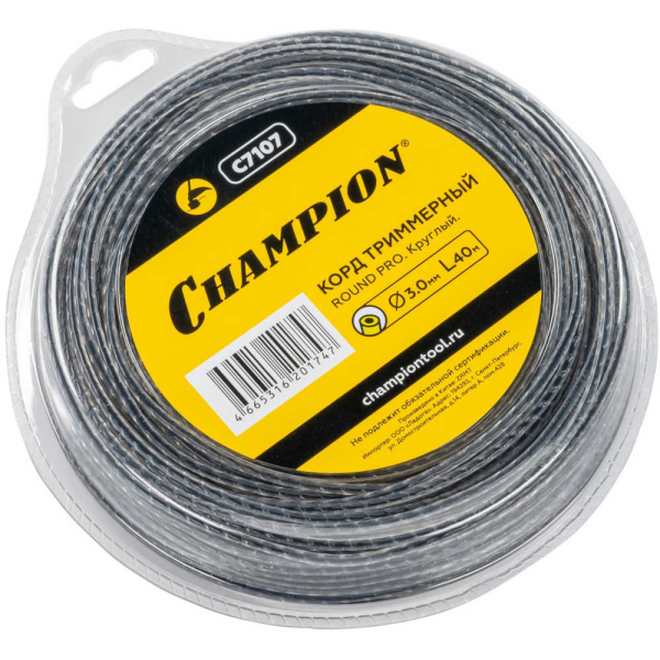 Леска CHAMPION Round PRO 3,0*40 м (круг 2к)+нож   C7107
