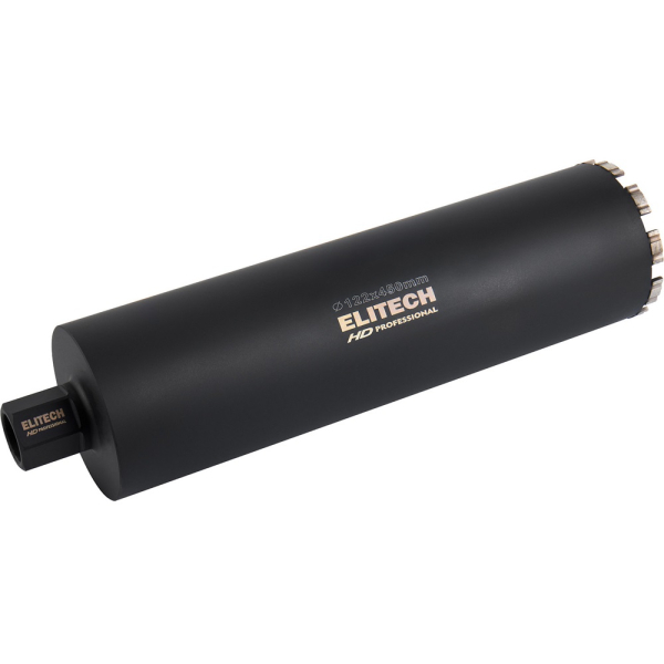 Коронка алмазная ELITECH 122*450 1/4" с охлаждением   1110.012100