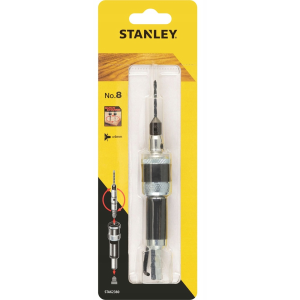 Сверло пилотное с зенкером STANLEY Flip&Drive №8   STA62380