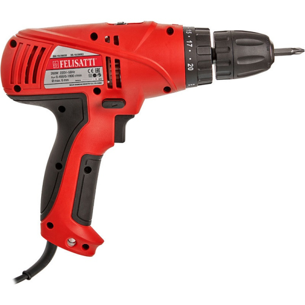 Дрель-шуруповерт FELISATTI ДШ-10/260Э2   211.5.2.00