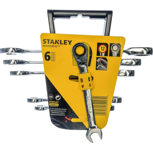 Набор STANLEY из 6-ти комбинированных гаечных ключей     4-89-907