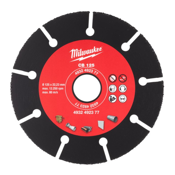 Диск карбидный Milwaukee CB - 125*22,2 по дереву и плаcтику