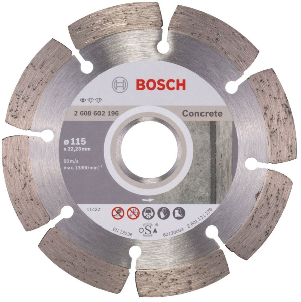Диск алмазный BOSCH Concrete 115*22.2 сегмент   2.608.602.196
