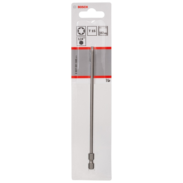 Насадка отверточная BOSCH TORX T15 XH 152 мм   2.607.001.666