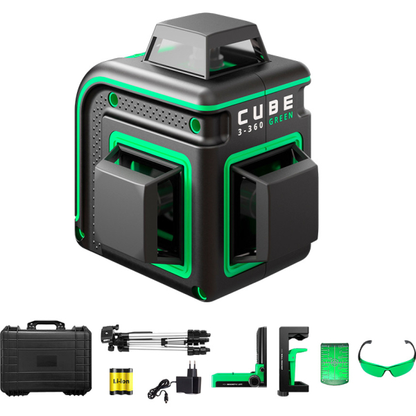 Лазерный уровень ADA Cube 3-360 Green Ultimate Edition