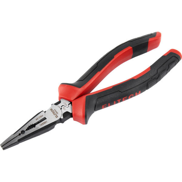 Длинногубцы ELITECH комбинированные 180 мм   120201