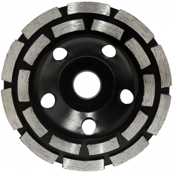 Чашка алмазная двухрядная ГРАНИТ 125мм*22.23 мм 