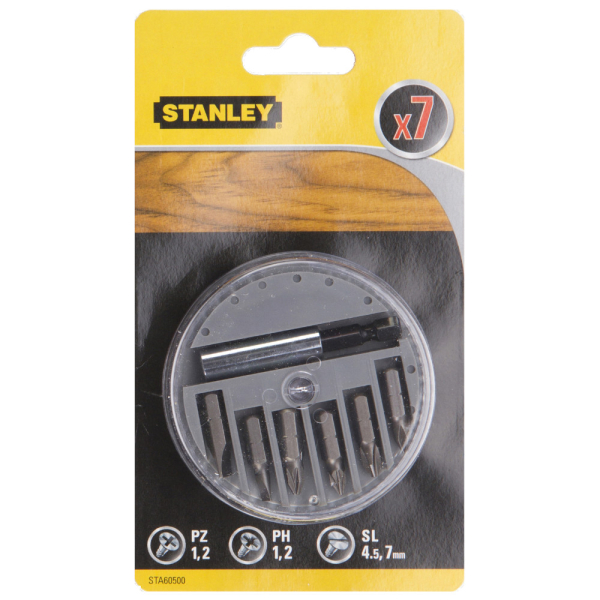 Набор бит STANLEY магнитный держатель 7шт   STA60500