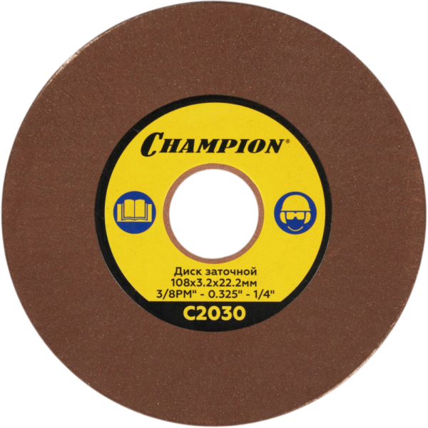 Заточной диск CHAMPION (3/8 РМ", 0.325", 1/4) 108*3,2*22,2     С2030
