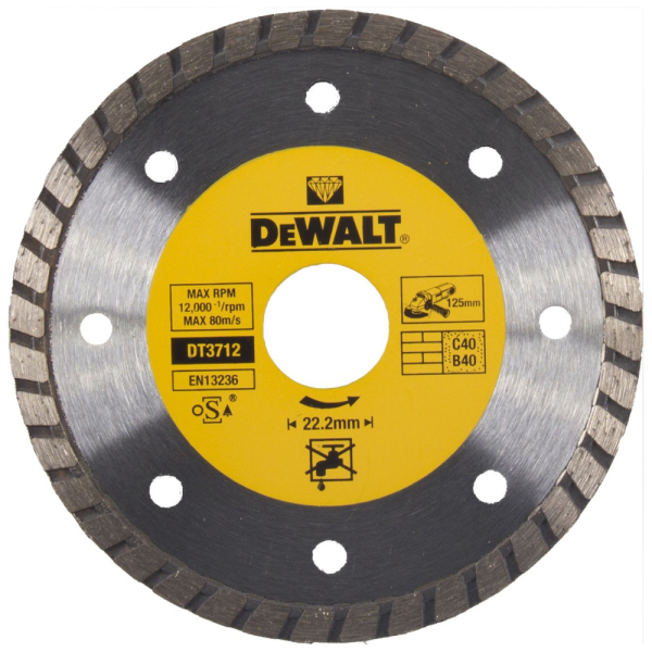 Диск алмазный DEWALT DT 3712 125*22,2 мм сплошной
