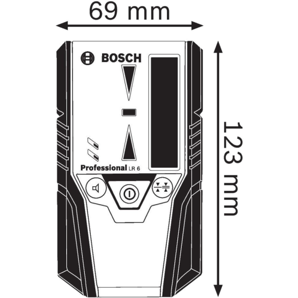 Лазерный приемник BOSCH LR 6 для лазерных нивелиров     0.601.069.H00