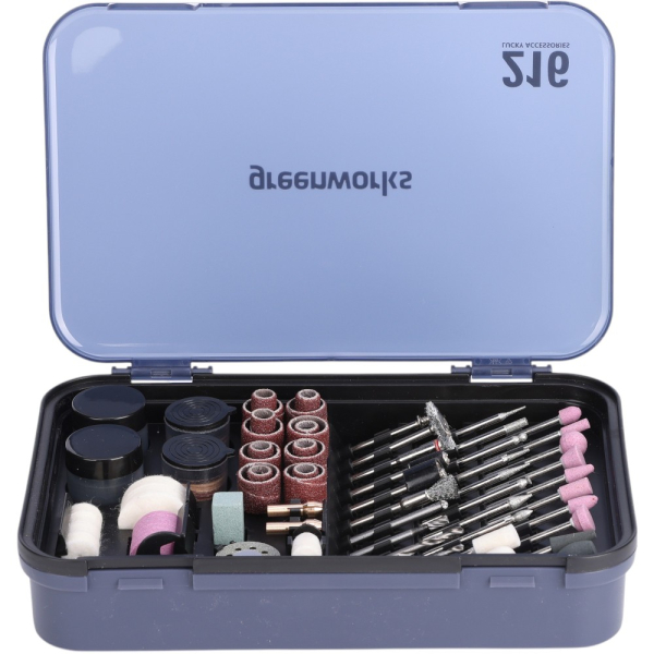 Набор оснастки GREENWORKS для граверов в кейсе ( 216 шт.)   3503507