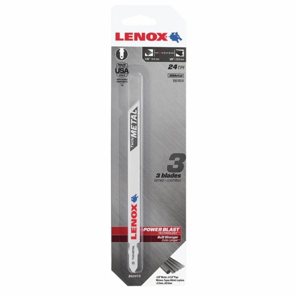 Пилочки Lenox B 524 T по металлу 3 шт