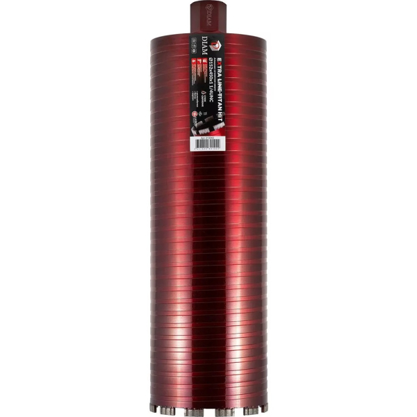 Сверло алмазное DIAM 152x450х1/4 UNC Extra Line Titan HIT по бетону   313042