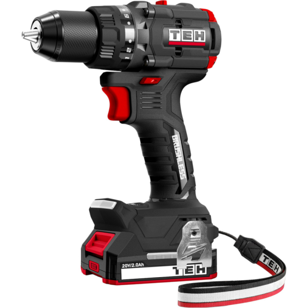 Дрель аккумуляторная 20V TEH TDBL1020-2B