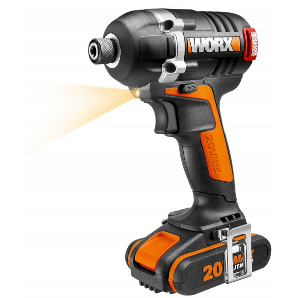 Шуруповерт аккумуляторный WORX BL WX292 20V 2,0Ач кейс