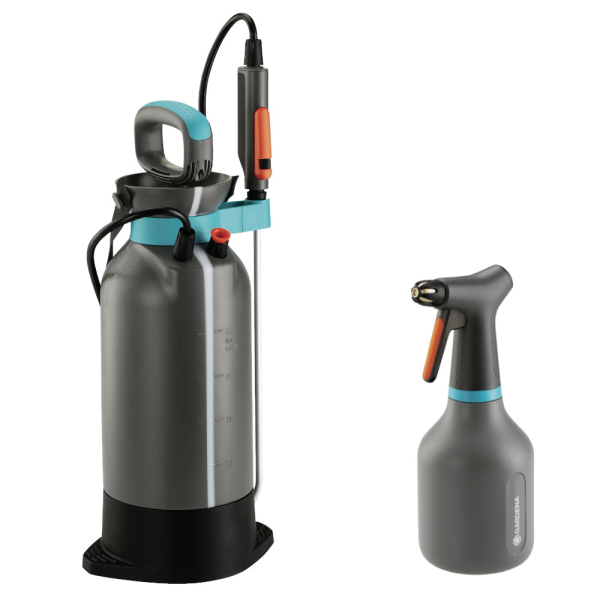 Опрыскиватель помповый Gardena Comfort 5 литров + ручной опрыскиватель 0,75 литров 11134-30.000.00