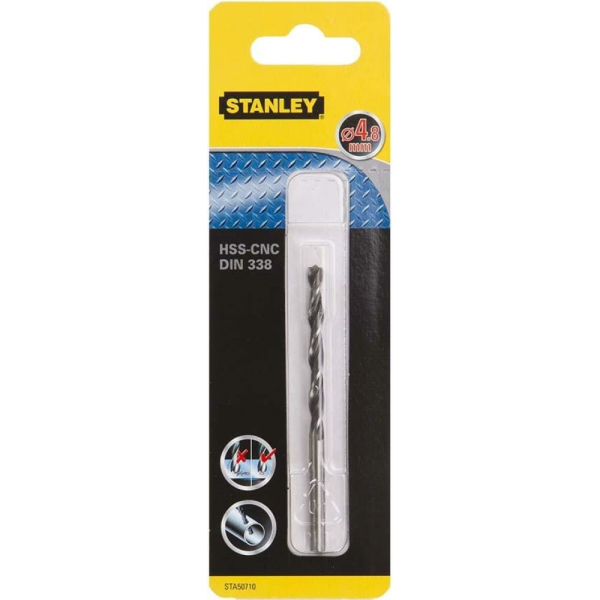 Сверло STANLEY по металлу HSS-G CROWN  4,8*86   STA50710
