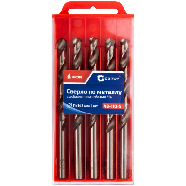 Сверло Cutop Profi 11*142 по металлу 5 шт   48-110-5