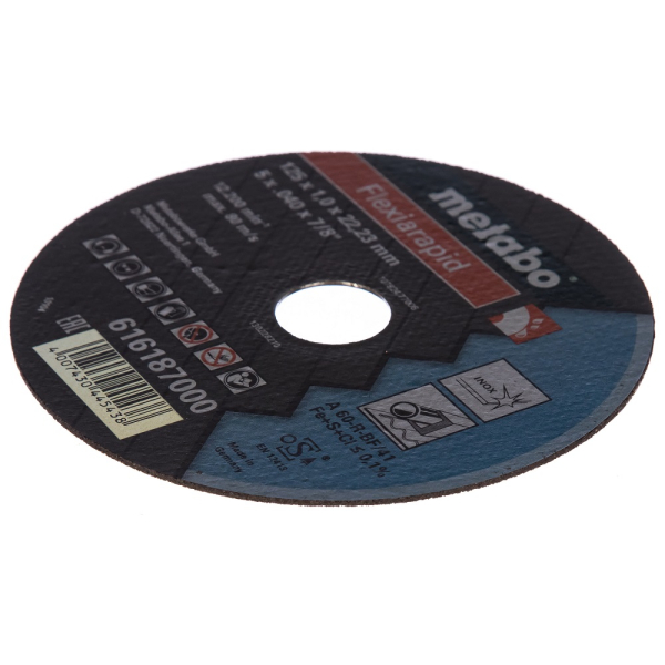 Диск абразивный Metabo Flexiarapid 125*22*1.0 мм нержавейка 16187