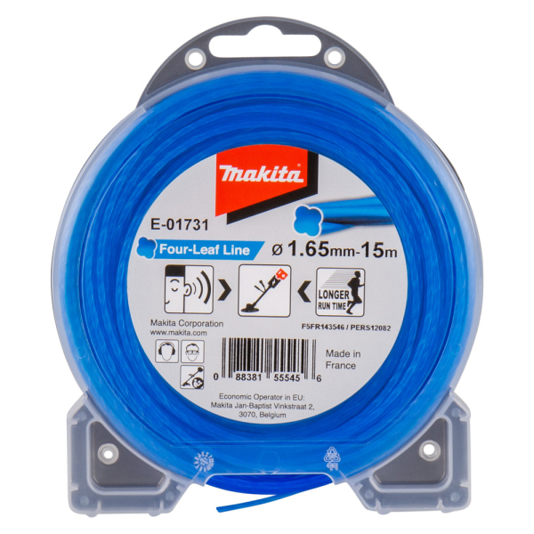 Леска Makita 1,65*15 м (клевер)   E-01731
