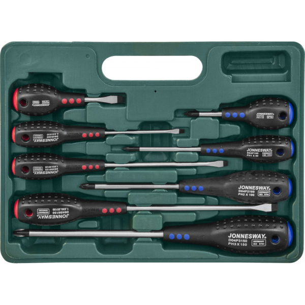Набор отверток JONNESWAY стержневых FULL STAR 8 предметов