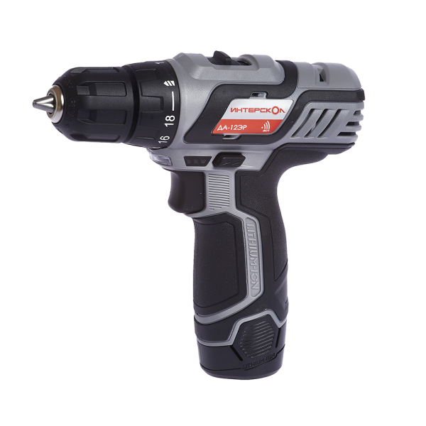 Дрель аккумуляторная Интерскол ДА-12 ЭР (2 аккумулятора, 2,0Ач) ПРОМО
