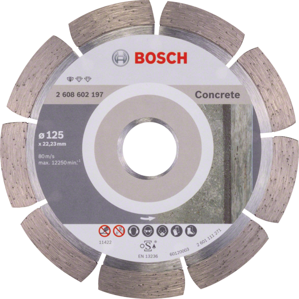 Диск алмазный BOSCH Concrete 125*22.2 сегмент   2.608.602.197