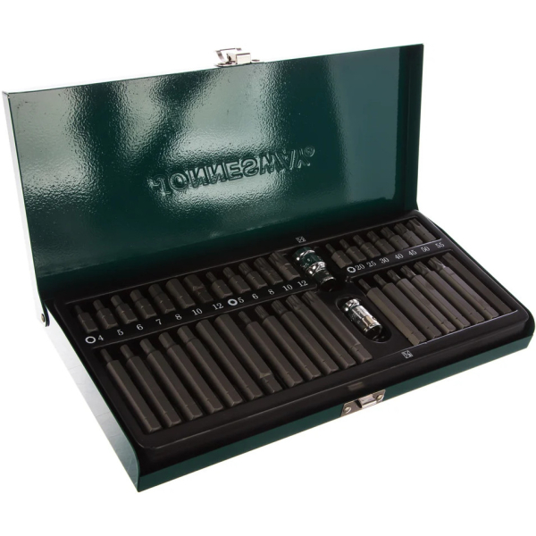 Набор вставок JONNESWAY 10мм DR с переходниками 40 предметов