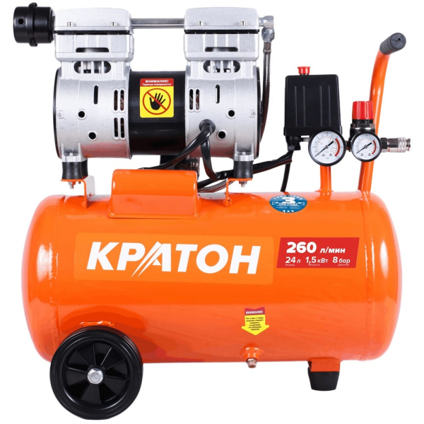 Компрессор КРАТОН с прямой передачей безмасляный AC-260-24-OFHS
