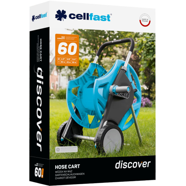 Тележка CELLFAST DISCOVER для шланга 1/2'' 60 м