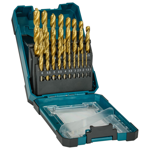 Набор сверл Makita по металлу HSS-TiN Economy 19 шт   D-72229