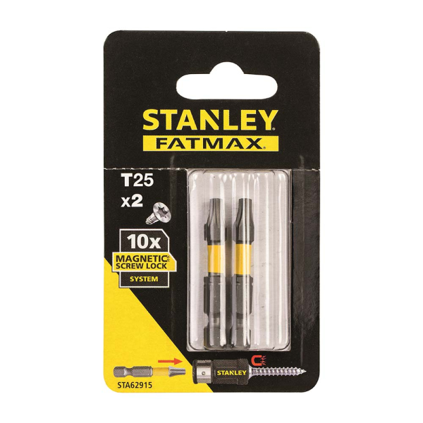 Набор бит STANLEY FatMax MagnetScrLock T 25*50мм из 2 штук  STA62915