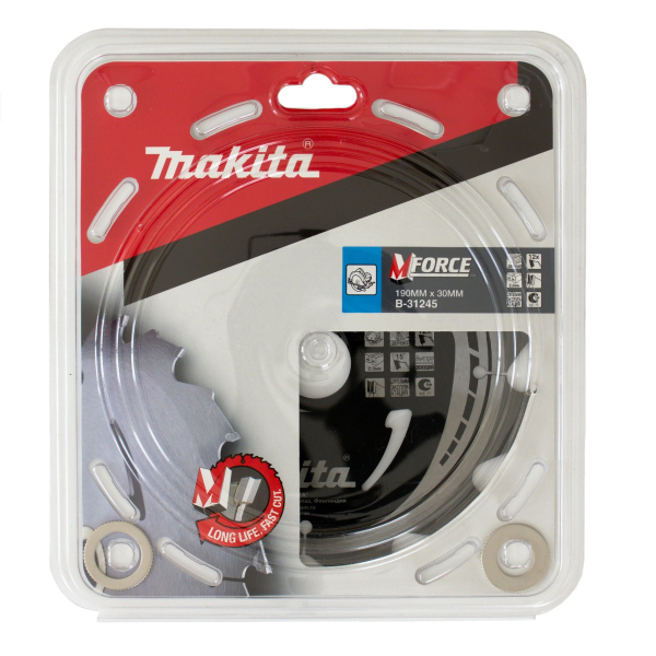 Диск п/п Makita 190*30*12 M-Force   (B-31245)