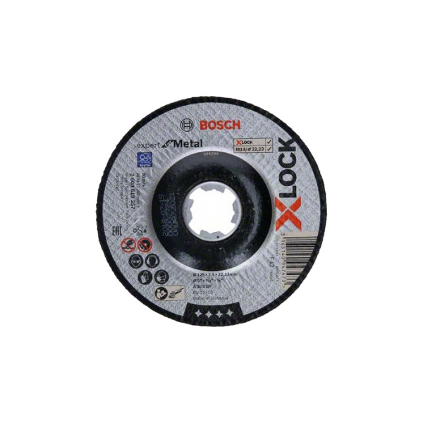 Диск абразивный BOSCH X-LOCK Expert for Metal 125*2.5*22.2     2.608.619.257